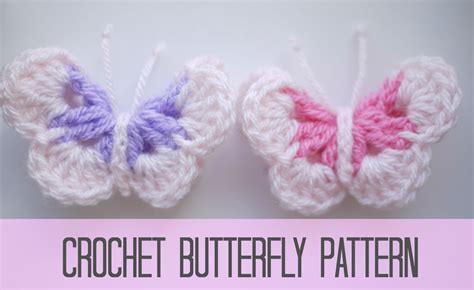 easy crochet butterfly pattern free pattern and video tutorial
