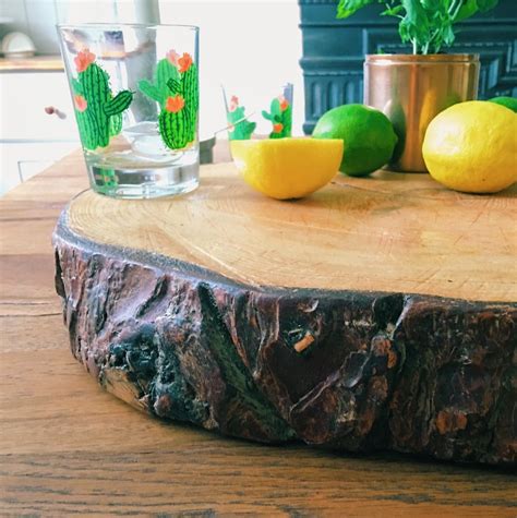 How To Create This Rustic Tree Trunk Chopping Board — Melanie Lissack