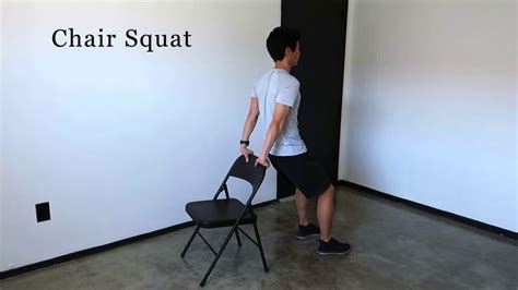 As outlined in roamstrong's workout program, you progress by completing increasingly more challenging variants of an exercise. Chair Squat - YouTube