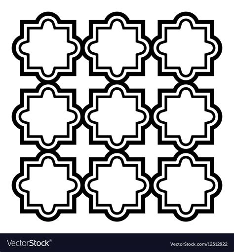 Arabic Seamless Pattern Set Islamic Design Vector Image