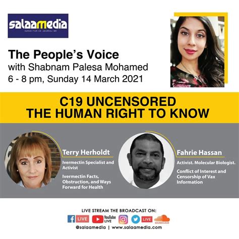 The Peoples Voice With Fahrie And Terry — Shabnam Palesa Mohamed