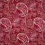 Passion Red Paisley Cotton Upholstery Fabric