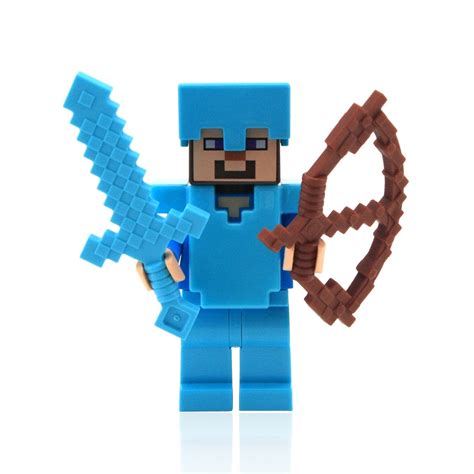 Lego Minecraft Steve Minifigure Armadura De Hierro Y