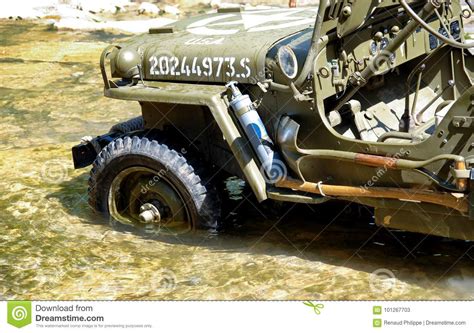 American Military Jeep Vehicle Of Wwii Editorial Stock Photo Image Of