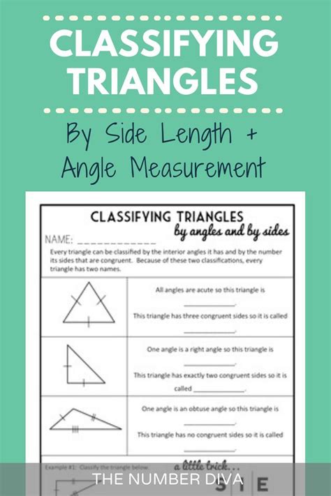 Classifying Triangles By Angles And Sides 2 Day Geometry Lesson Packet