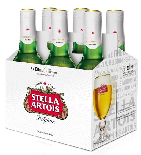 Stella Artois 6 Pack Bottles 6 X 330ml