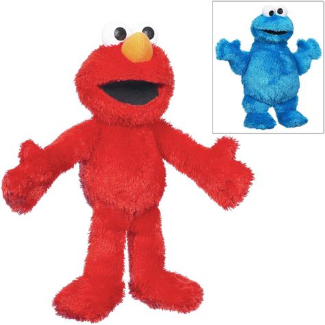 Playskool Sesame Street Lets Cuddle Elmo Or Cookie Monster Soft Cuddly Toy