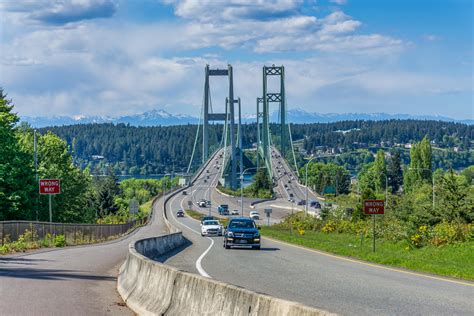 Narrows Bridge in Tacoma, Washington. [OC] : r/Washington
