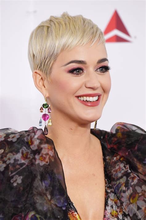 Katy Perrys Blond Pixie Cut In 2019 The Wildest Celebrity Hair