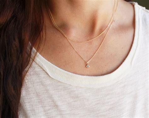 Layer Necklaces Set Ultra Dainty Necklace Necklaces For Etsy