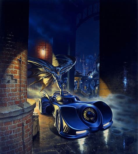 Onstar Ad Campaign Batman Batmobile 1989 Mark Stutzman Art Hd Phone