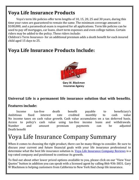 Term insurance is insurance for which one makes annual premium payments in exchange for a death benefit. PPT - Learn How to Make More Money with Voya Life Insurance Company PowerPoint Presentation - ID ...