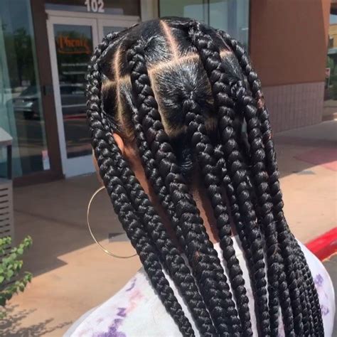 Jumbo Knotless Box Braids Three Easy Ways To Do Jumbo Knotless Box