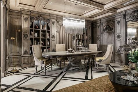 Luxury Art Deco Dining Room Interior Design Ideas