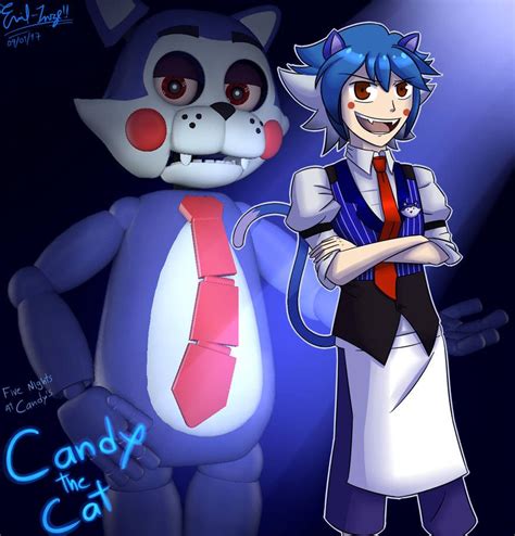 FNaC Candy The Cat Remastered By Emil Inze Anime Fnaf Fnaf Drawings Anime