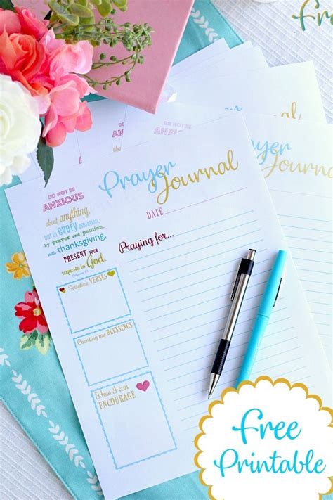 15 Printable Prayer Journal Templates for 2021 - Happier Human