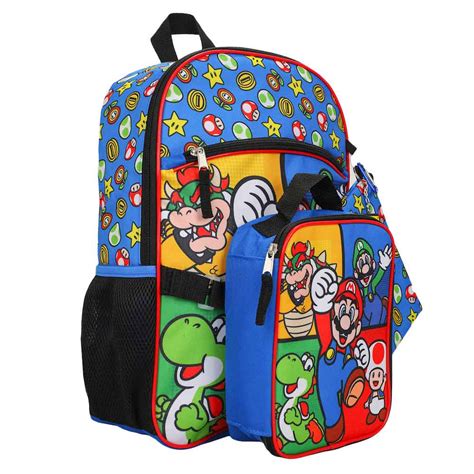 Bioworld Merchandising Super Mario 5 Pc Backpack Set