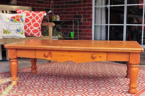 All for the low cost of $15! Pine Coffee Table Makeover Farmhouse Style | Lost & Found | Pine coffee table, Coffee table ...