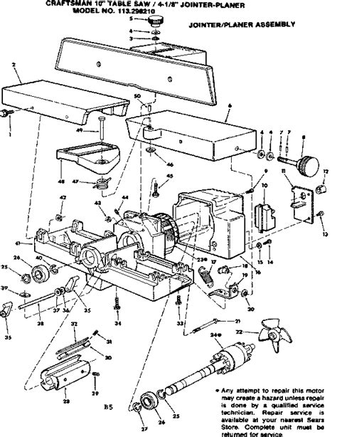 Craftsman 113298210 Table Saw Parts Sears Partsdirect