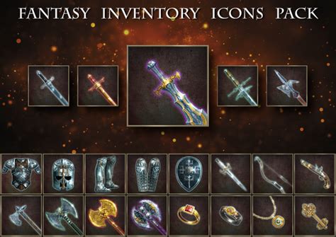 Fantasy Inventory Icons Pack Gamedev Market