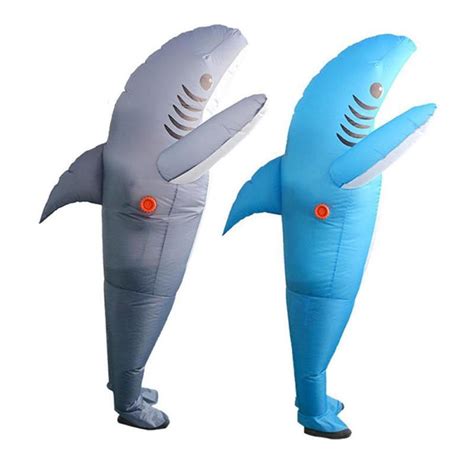 Inflatable Costumes Shark Adult Halloween Fancy Dress Funny Scary Dress