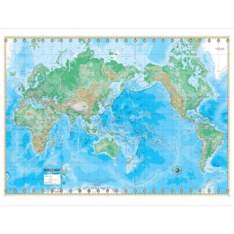 Universal Map World Advanced Physical Map Wayfair
