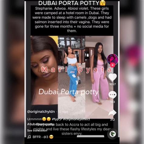 Dubai Porta Potty 3 Slay Queens Camped In A Hotel By Arab Sheiks And