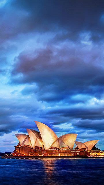 Sydney Glows At Sunset Iphone 5 Wallpaper Wbix Australia Wallpaper