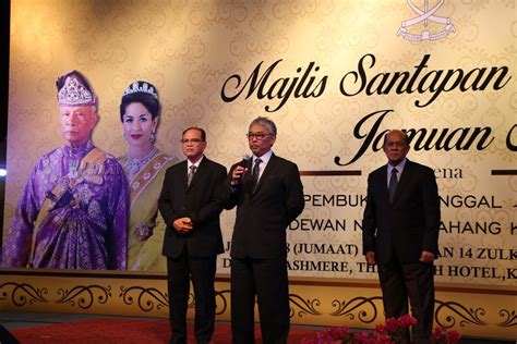 The pahang state legislative assembly (malay: MAJLIS SANTAPAN-MAKAN MALAM SEMPENA PEMBUKAAN PENGGAL ...