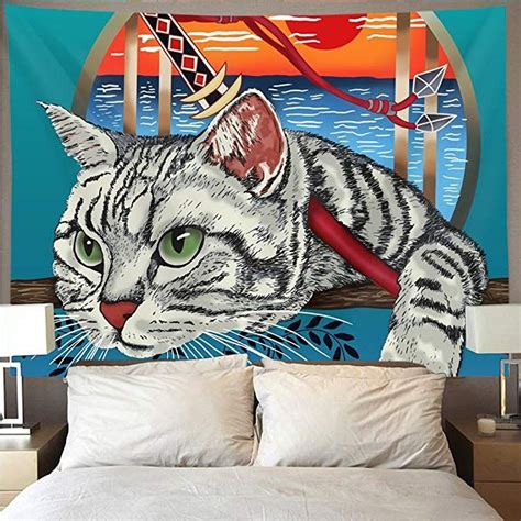 At that point, if you don't want to play, then don't put your hand on the wall. Amazon.com: HOMESTORES Ninja Cat Cool Graphic Japanese ...