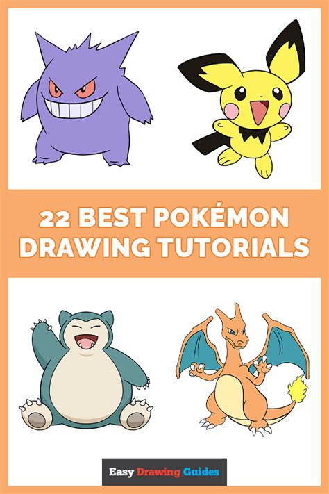22 Easy Pokémon Drawing Tutorials