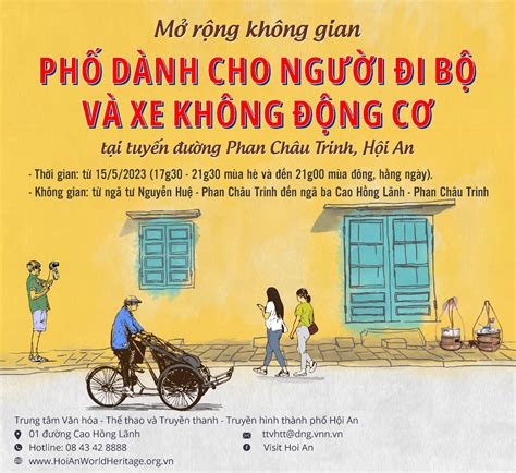 Thông Tin Mở Rộng Không Gian Phố Dành Cho Người đi Bộ Và Xe Không động