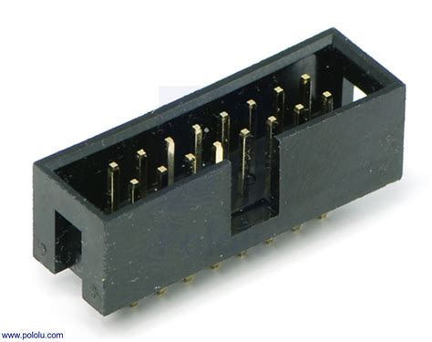 Pololu Shrouded Box Header 2×8 Pin 0100 254 Mm Male