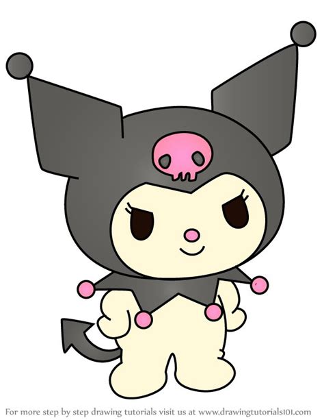 Learn How To Draw Kuromi From Hello Kitty Hello Kitty Step By Step