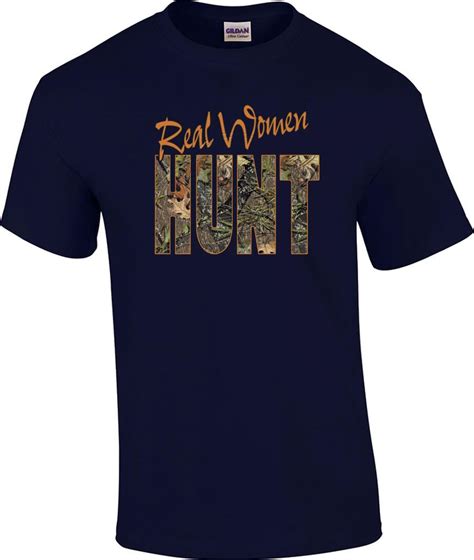 Real Women Hunt Deer Hunting Orange Camo T Shirt Ebay