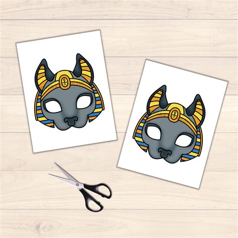 Bastet Paper Mask Printable Ancient Egypt God Costume Craft Activity Made By Teachers
