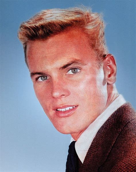 tab hunter comes very close to the ideal male beauty tab hunter movie stars actor
