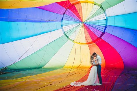 Vibrant Hot Air Balloon Wedding Inspiration