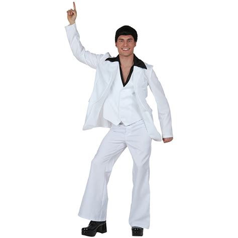 Mens 1970s Groovy Disco Saturday Night Fever Adult Costume N12600