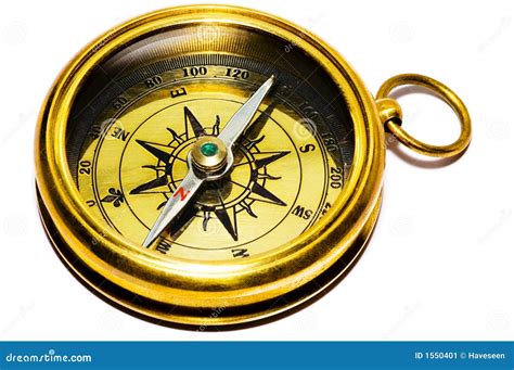 Old Style Gold Compass Stock Image Image Of Plan Closeup 1550401