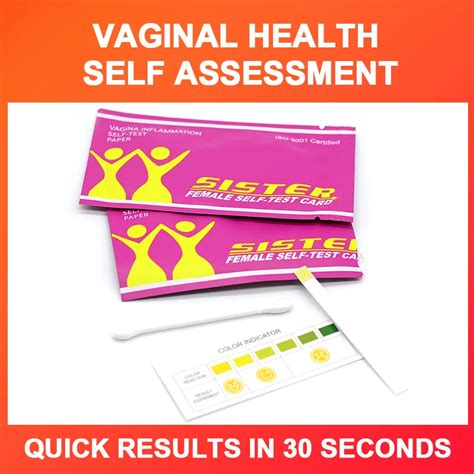 Pcs Sister Female Health Self Test Card Vagina Ph Strips Intimate