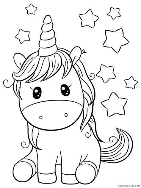 Cute Unicorns Coloring Pages For Girls Cute Unicorns 9 Printable 2021