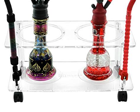 Hookah Stand Dual To Protect Hooka From Falling Over Clear Acrylic