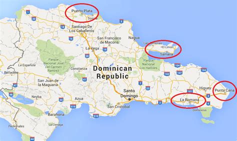 where is the dominican republic map map of atlantic ocean area