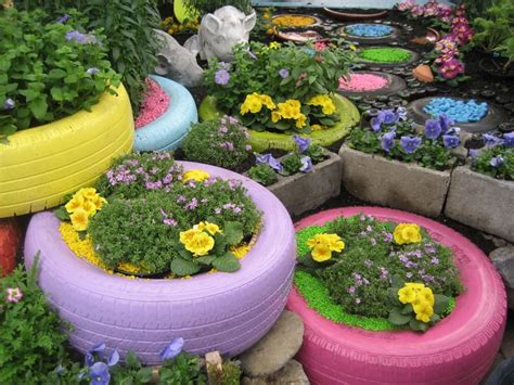 14 Best Tire Flower Garden Images On Pinterest Flower