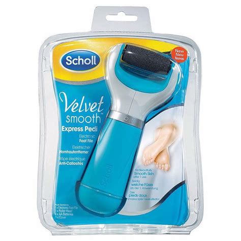 Scholl Velvet Smooth Wet And Dry Electric Grater Foot File Blue