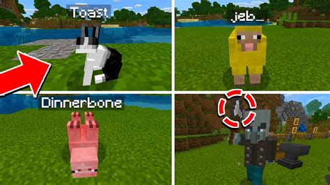 5 Name Tag Easter Eggstricks In Minecraft Pc Pe Xbox
