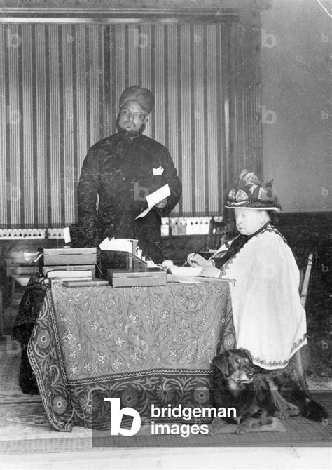 Queen Victoria Empress Of India And Abdul Karim The Munshi C1894