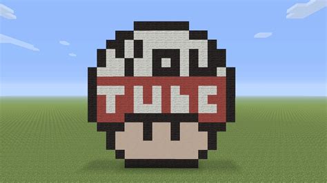 Minecraft Pixel Art Youtube Mushroom Youtube