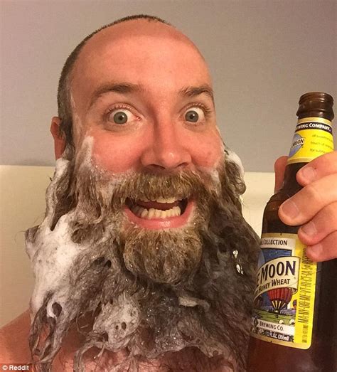 beer lovers enjoy a cold one in the shower and post selfies on social media daily mail online